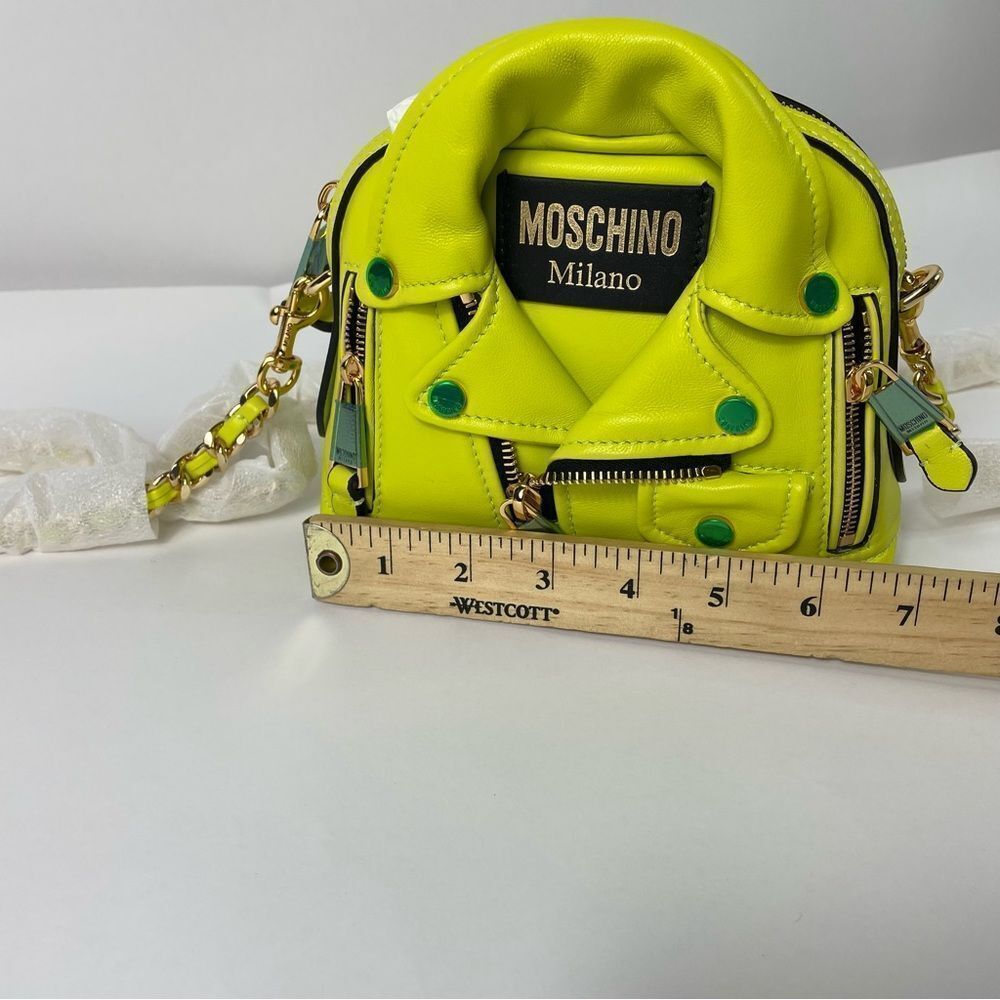 MOSCHINO Biker Dome Small Chain Crossbody Bag NEW - Picture 6 of 8